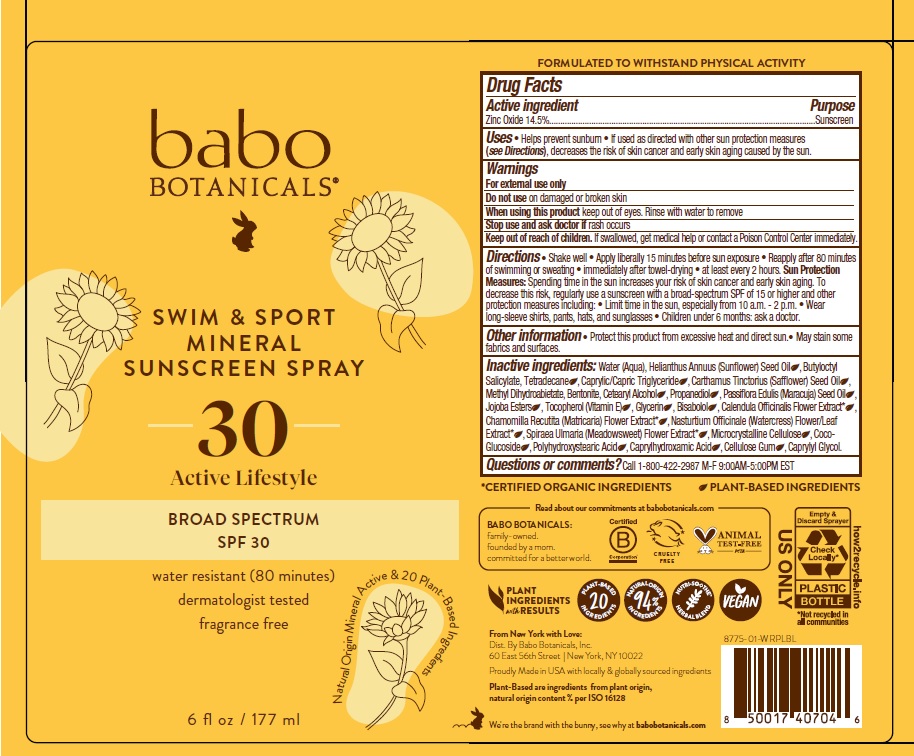 Pill image for Babo Botanicals Swim And Sport Mineral Sunscreen Spray Spf 30