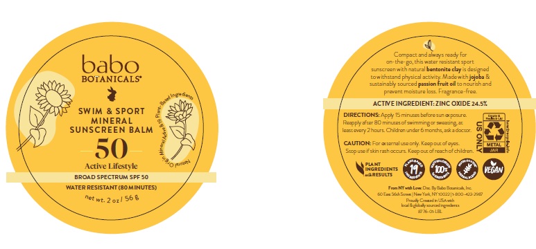 Pill image for Babo Botanicals Swim And Sport Mineral Sunscreen Balm Spf 50