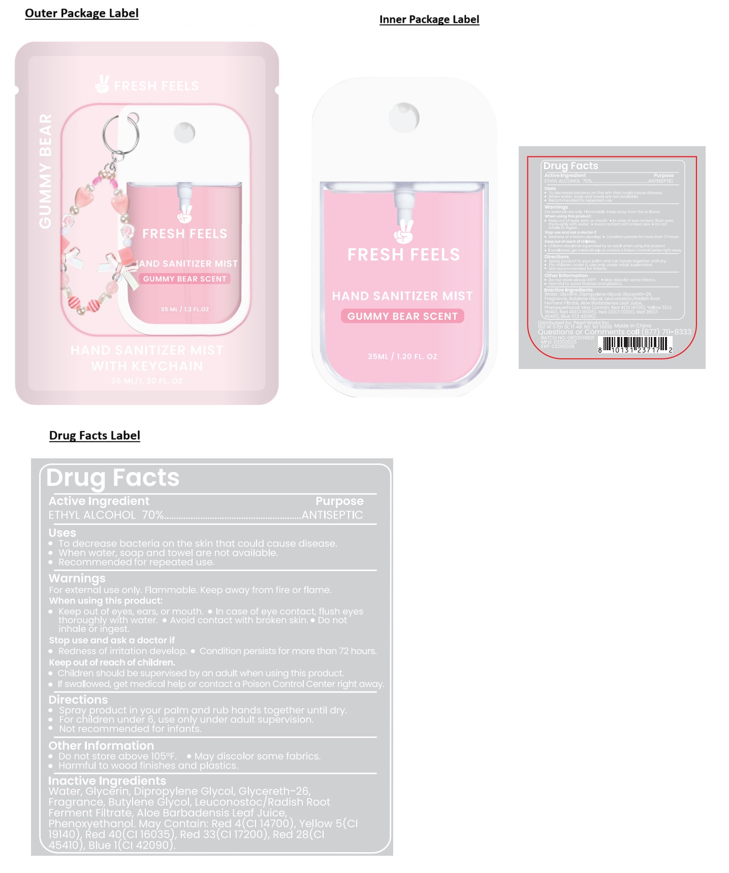 Pill image for Fresh Feels Hand Sanitizer Mist