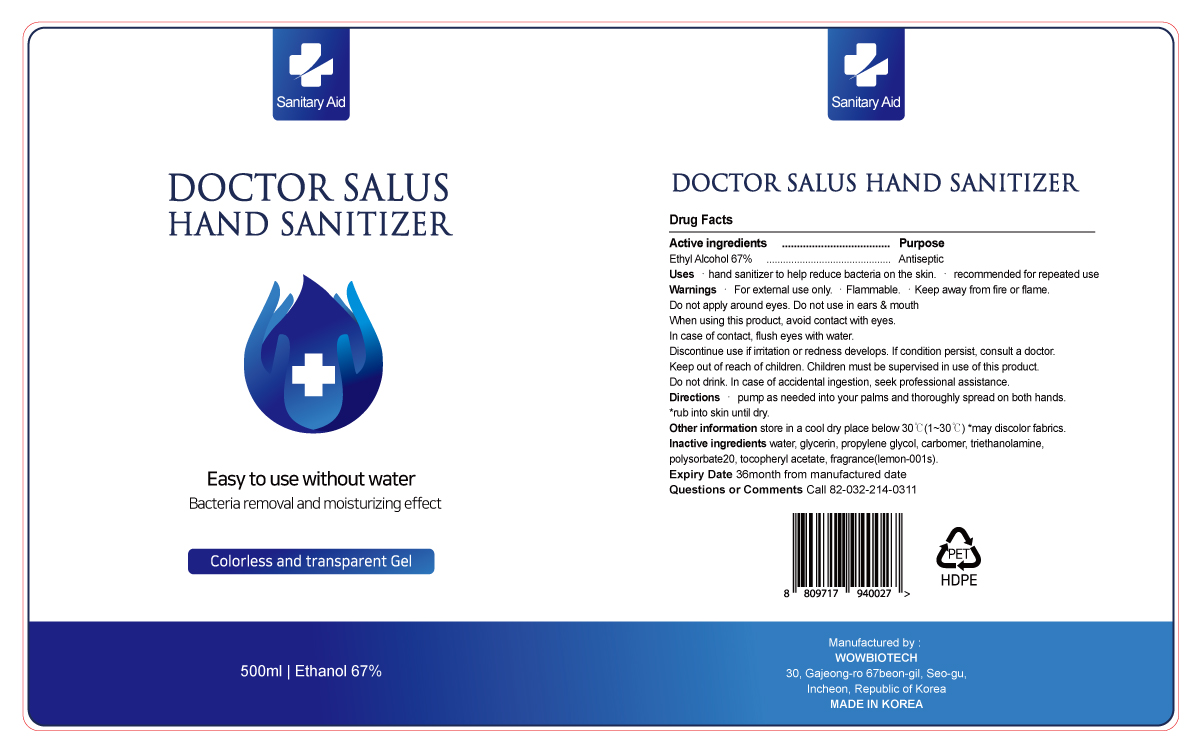 Pill image for wowbiotech - doctor salus hand sanitizer