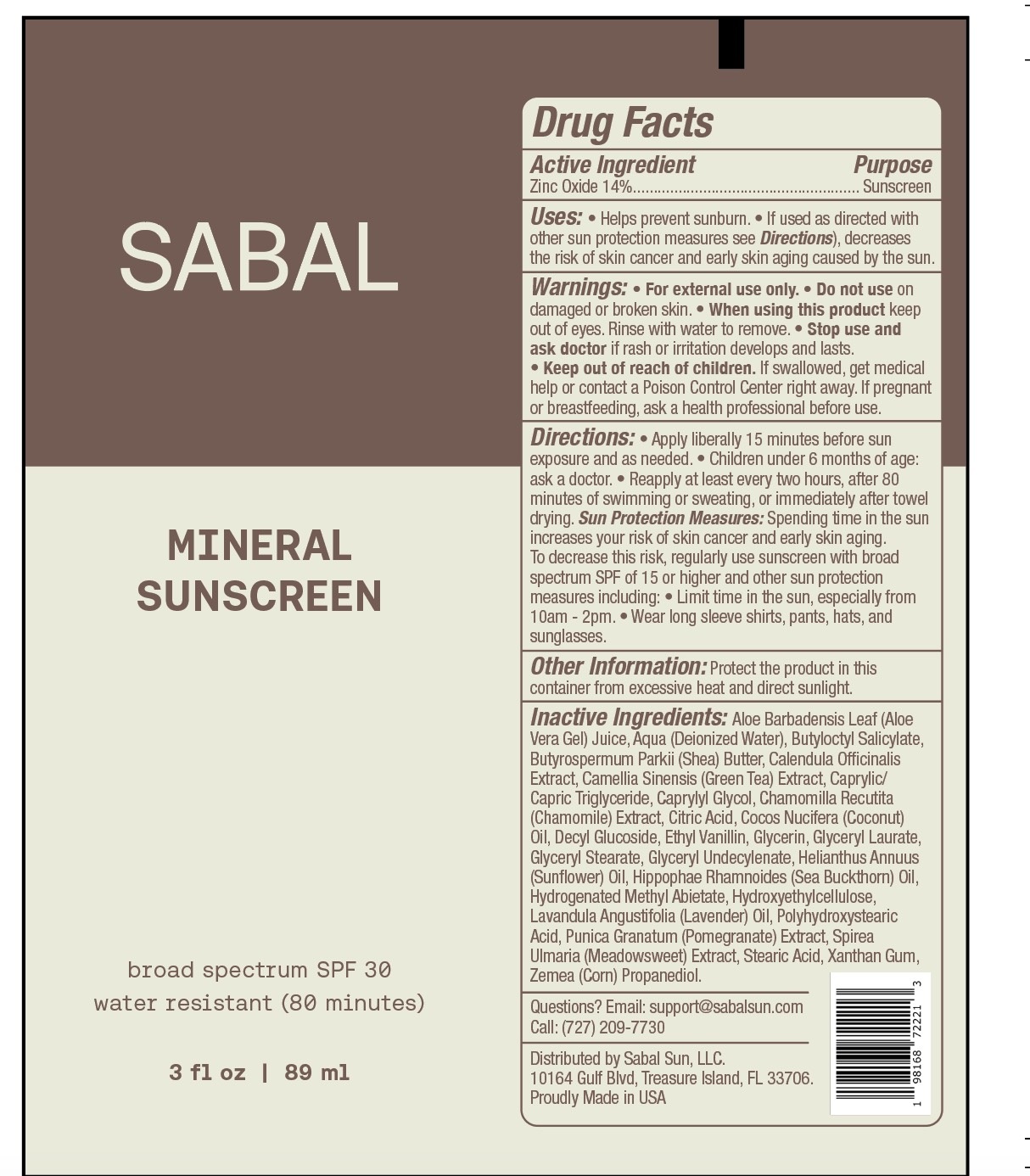 Pill image for sabal mineral sunscreen broad sprectrum spf-30