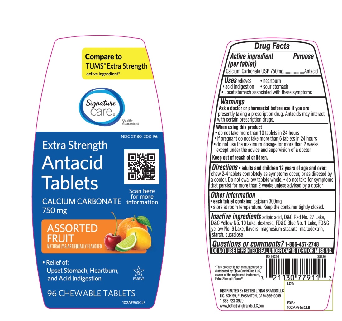 Pill image for Extra Strength Antacid Calcium Carbonate Chewable Tablets