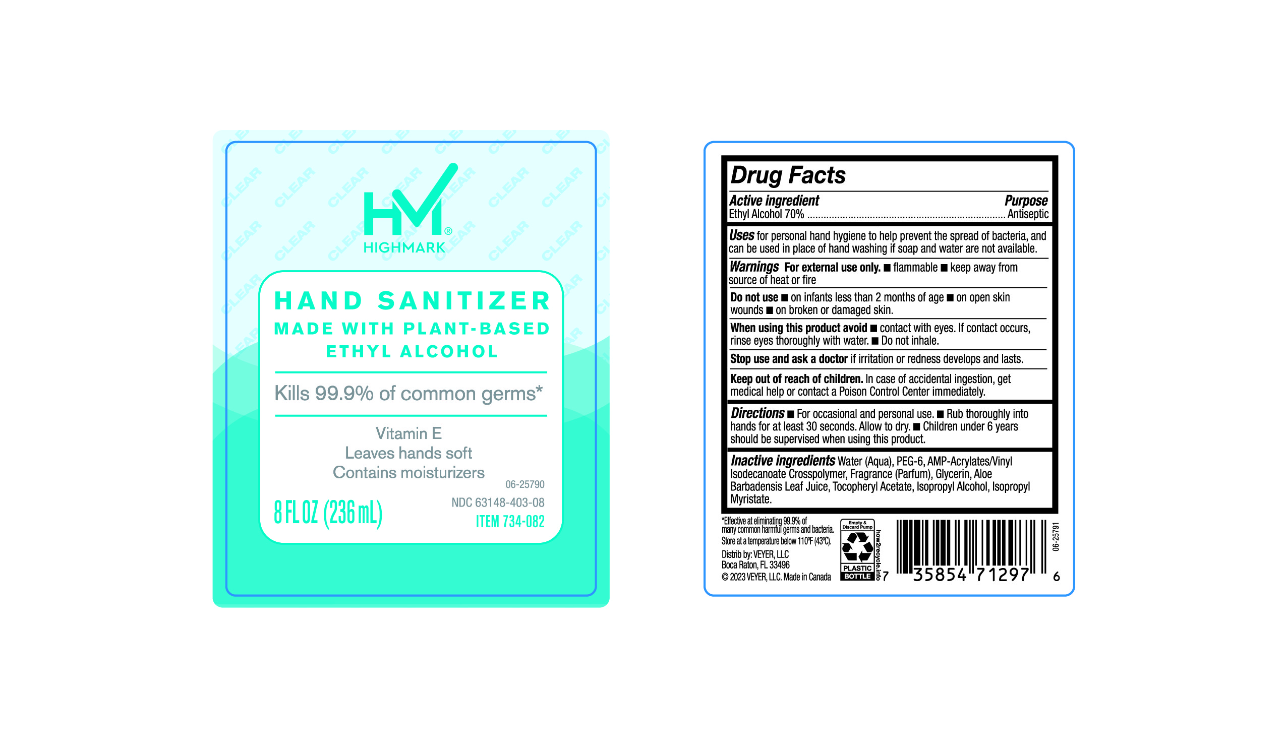 Pill image for 63148-403, Himark Hand Sanitizer