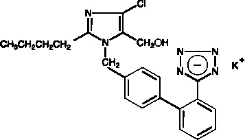 Pill image for losartan potassium tablets 25 mg, 50 mg and 100mg