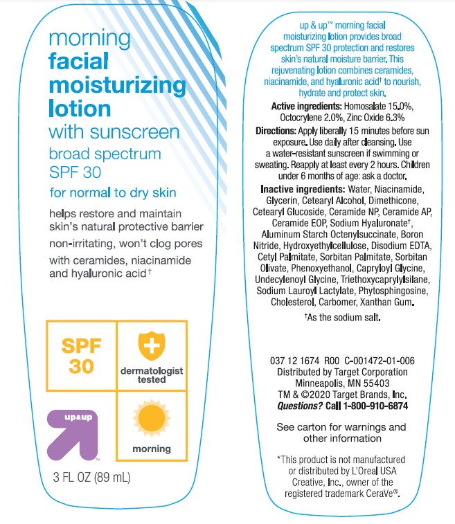 Pill image for Target Up And Up Morning Facial Moisturizing Lotion With Sunscreen Broad Spectrum Spf 30