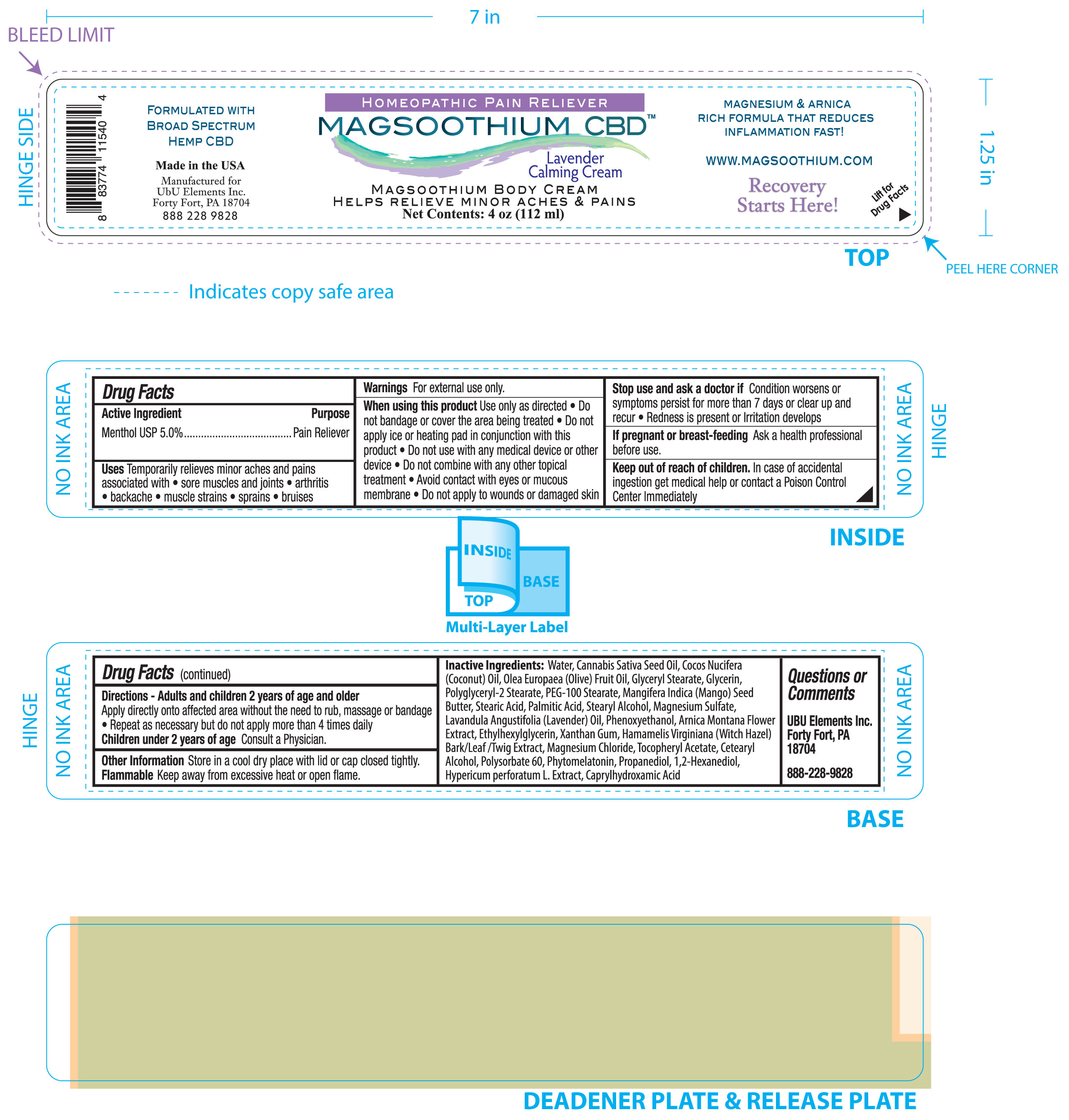 Pill image for Magsoothium Cbd Body Cream Lavender