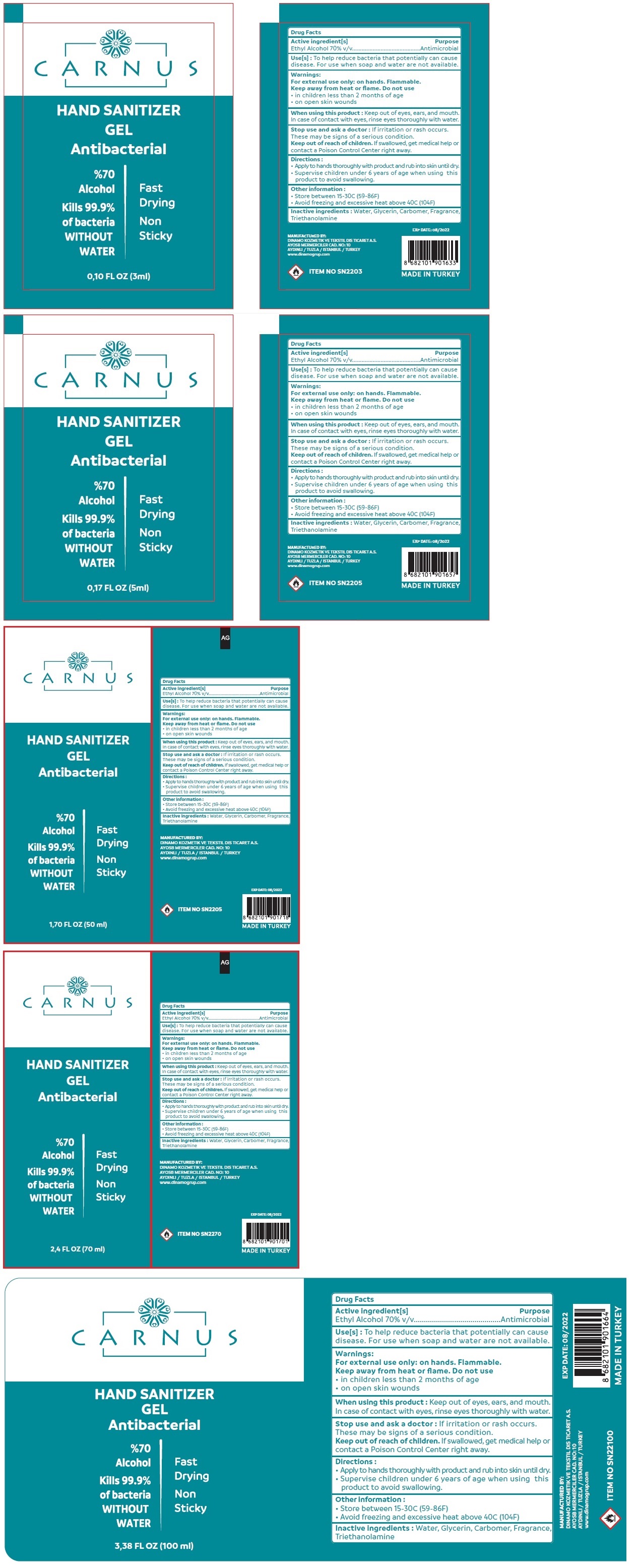 Pill image for Carnus Hand Sanitizer Gel
