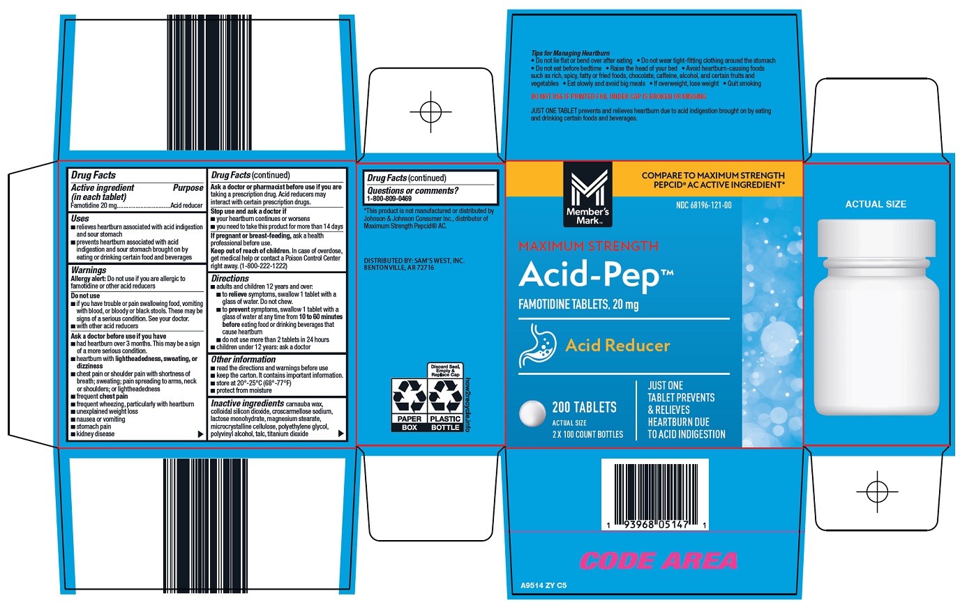 Pill image for Sam’s West, Inc. Acid-pep™