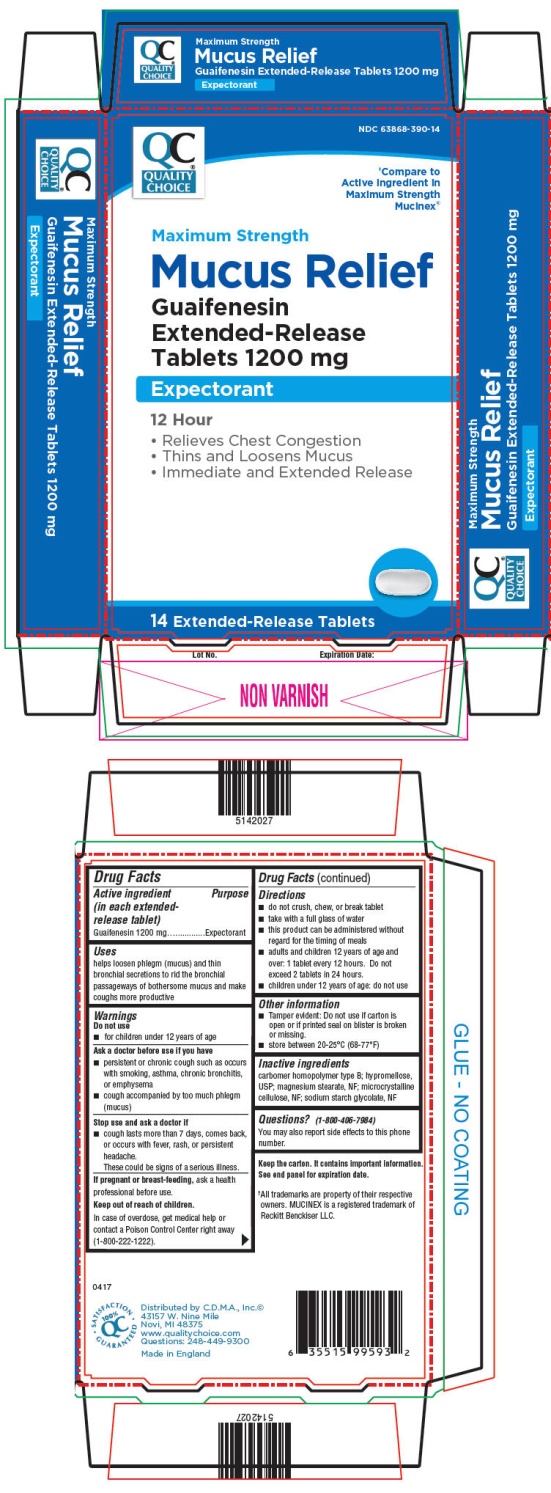 Pill image for Guaifenesin Extended-release Tablets 1200 Mg