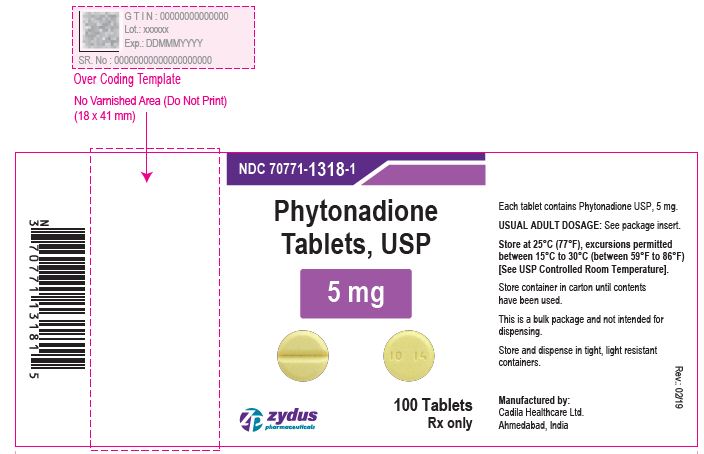 Pill image for Phytonadione Tablets, Usp