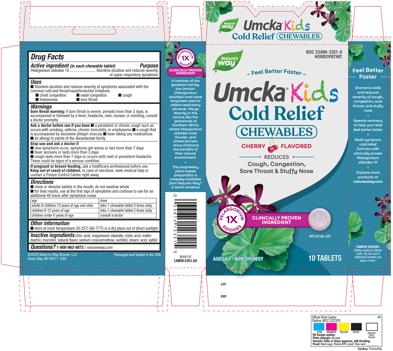 Pill image for Cold Relief Kids Cherry 10 Chew Tabs 