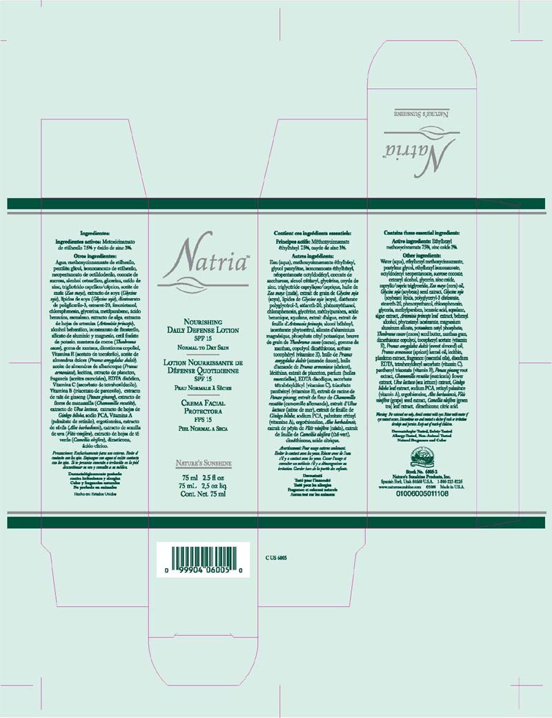 Pill image for Nourishing Daily Defense Lotion Spf15