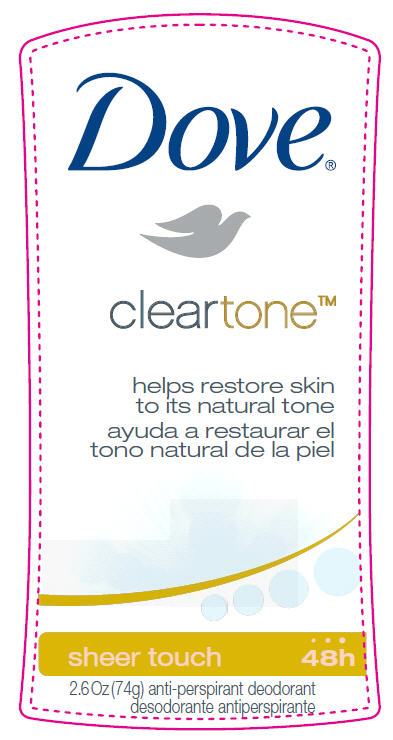 Pill image for Dove Cleartone Sheer Touch Antiperspirant Deodorant