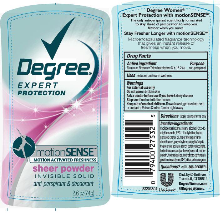 Pill image for Degree Motion Sense Sheer Powder Antiperspirant Deodorant