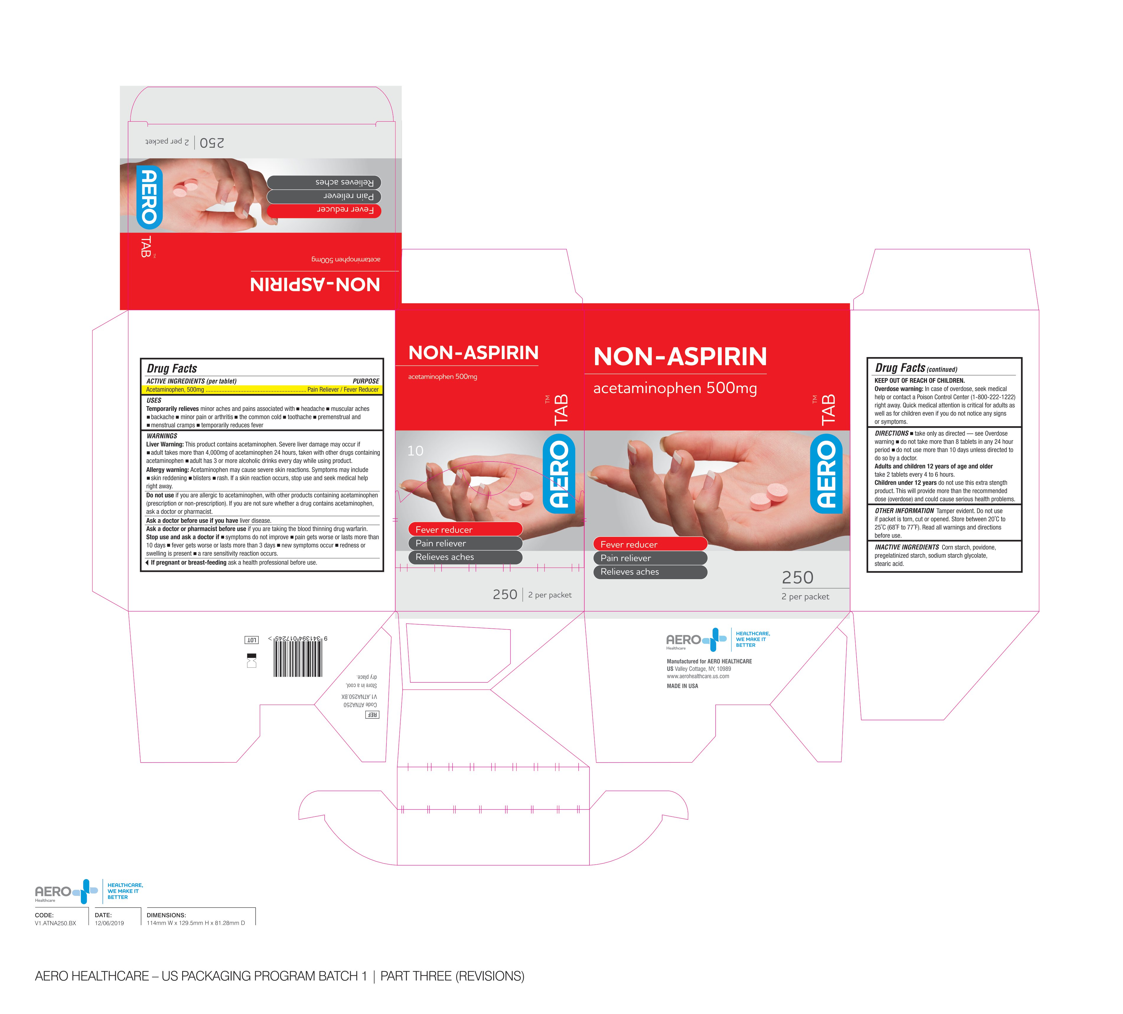Pill image for Aerotab Non-aspirin Tablets