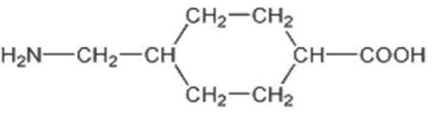 Pill image for these highlights do not include all the information needed to use tranexamic acid injection safely and effectively. see full prescribing information for tranexamic acid injection.