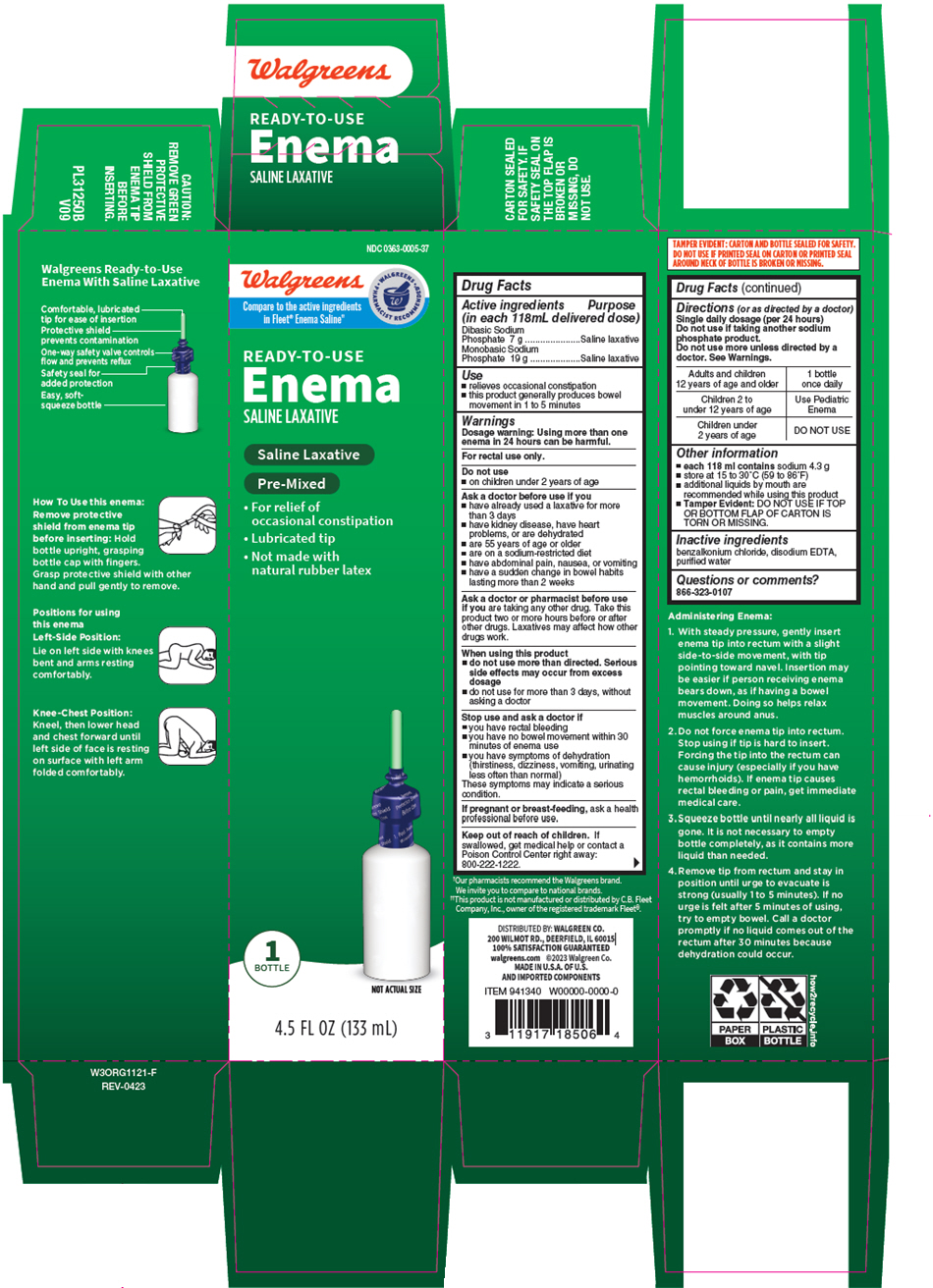 Pill image for Walgreens Ready To Use Enema