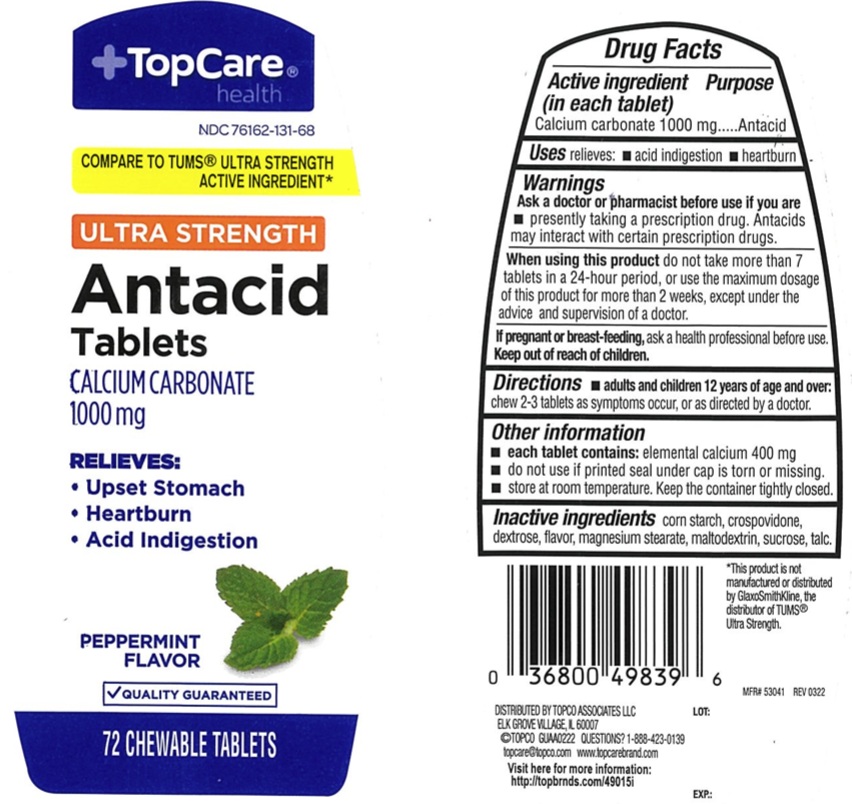 Pill image for Topcare Ultra Strength Antacid Peppermint Chewable Tablets