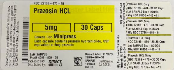 Pill image for Prazosin Hcl
