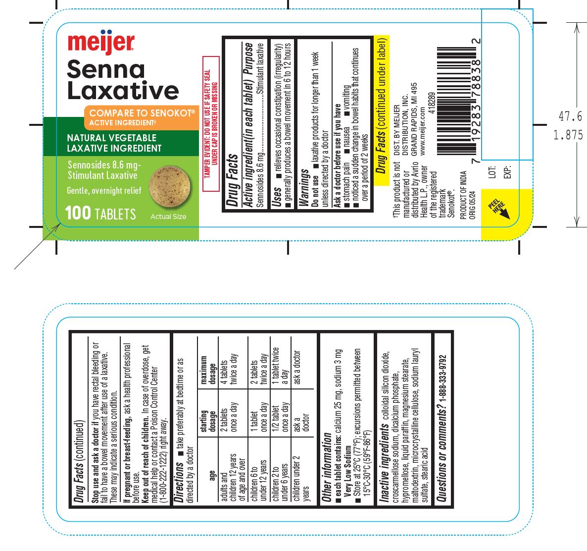 Pill image for Senna Laxative Tablets