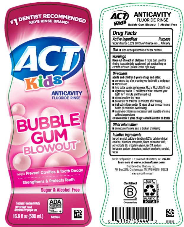 Pill image for Act Anticavity Fluoride Rinse Kids Bubblegum