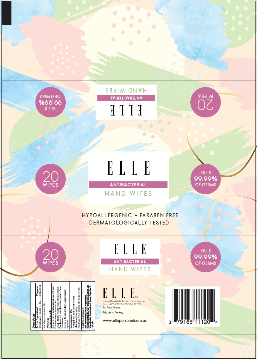 Pill image for Elle Antibacterial Hand Wipes