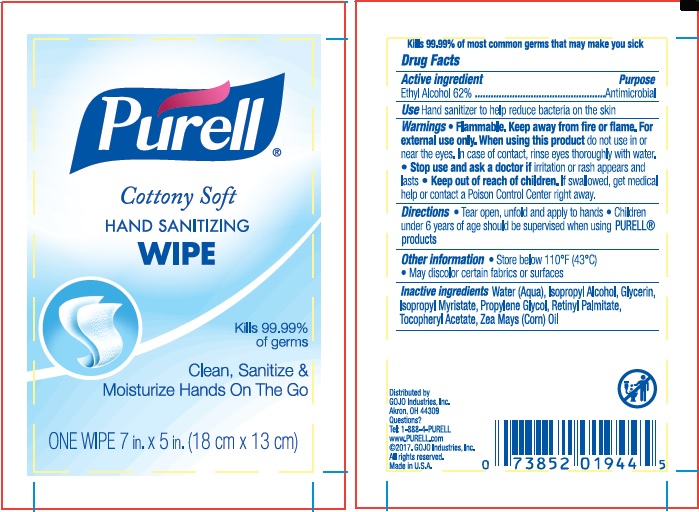 Pill image for purell cottony soft hand sanitizing wipe