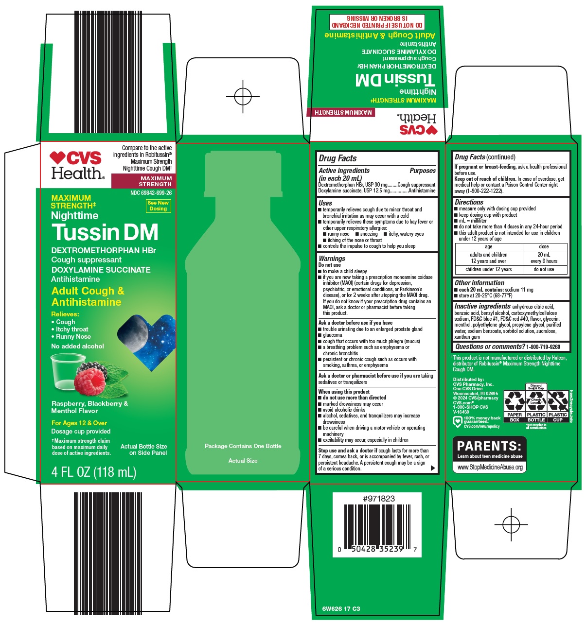 Pill image for Cvs Pharmacy, Inc. Tussin Dm Drug Facts