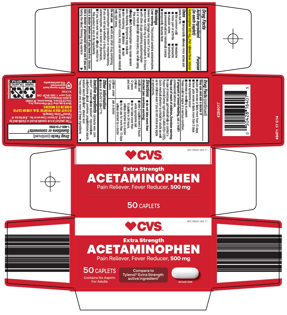 Pill image for Cvs Pharmacy, Inc. Acetaminophen Drug Facts