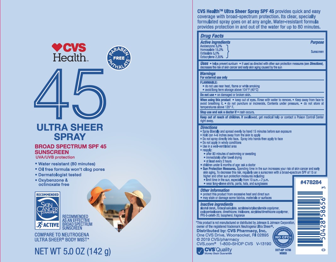 Pill image for Cvs Health 45 Ultra Sheer Spray