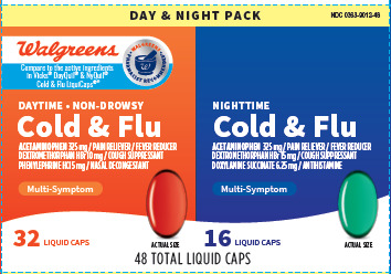 Pill image for Walgreens Non-drowsy Daytime & Nighttime Cold And Flu