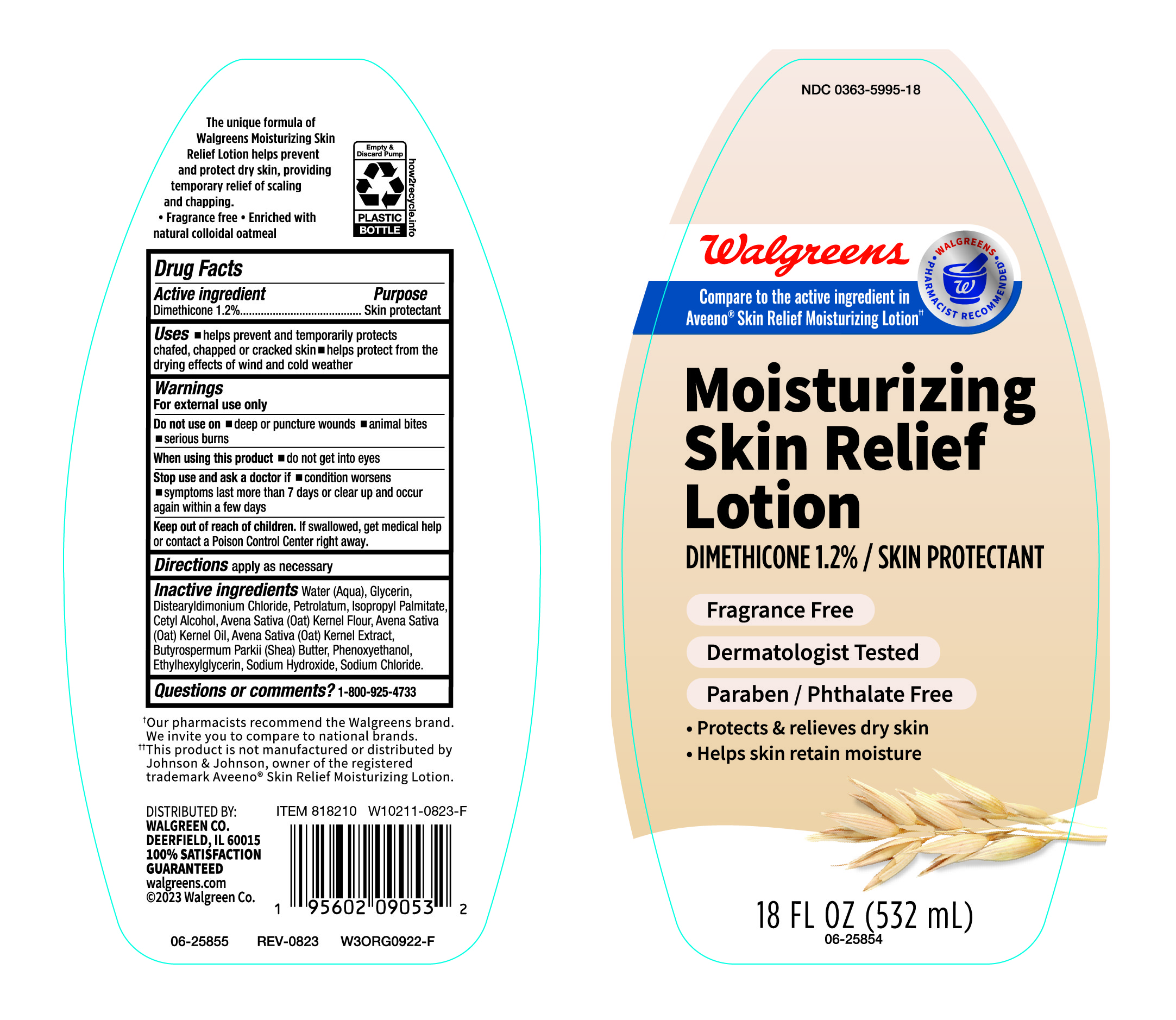 Pill image for Moisturizing Skin Relief Lotion, Ndc-0363-5995