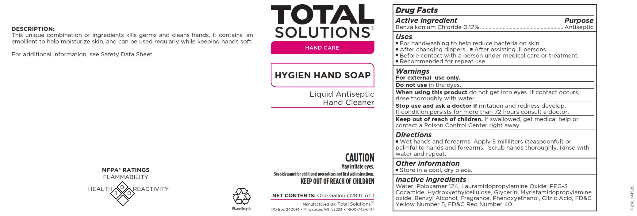Pill image for Total Solutions Hygien Hand Soap