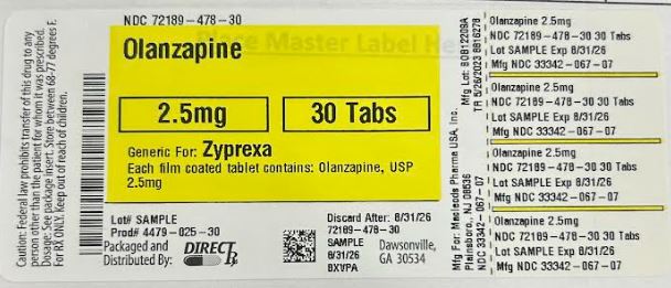 Pill image for Olanzapine