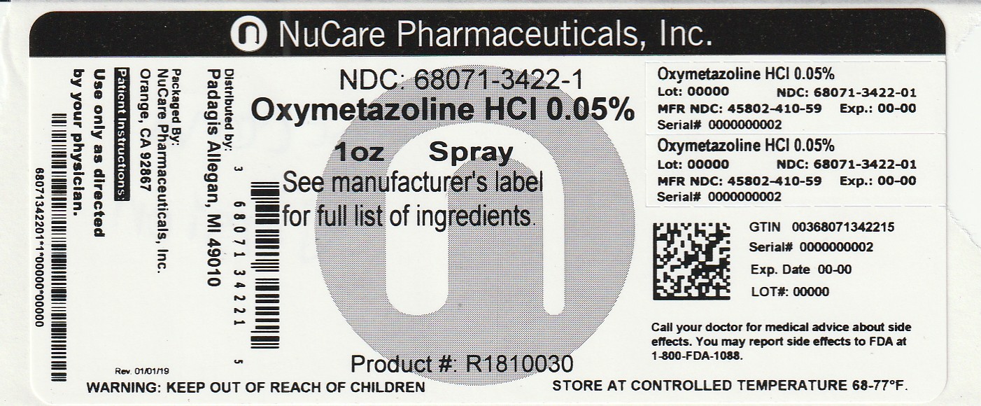 Pill image for Perrigo Oxymetazoline Hcl 0.05% Drug Facts