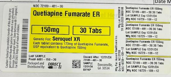 Pill image for Quetiapine Fumarate Er