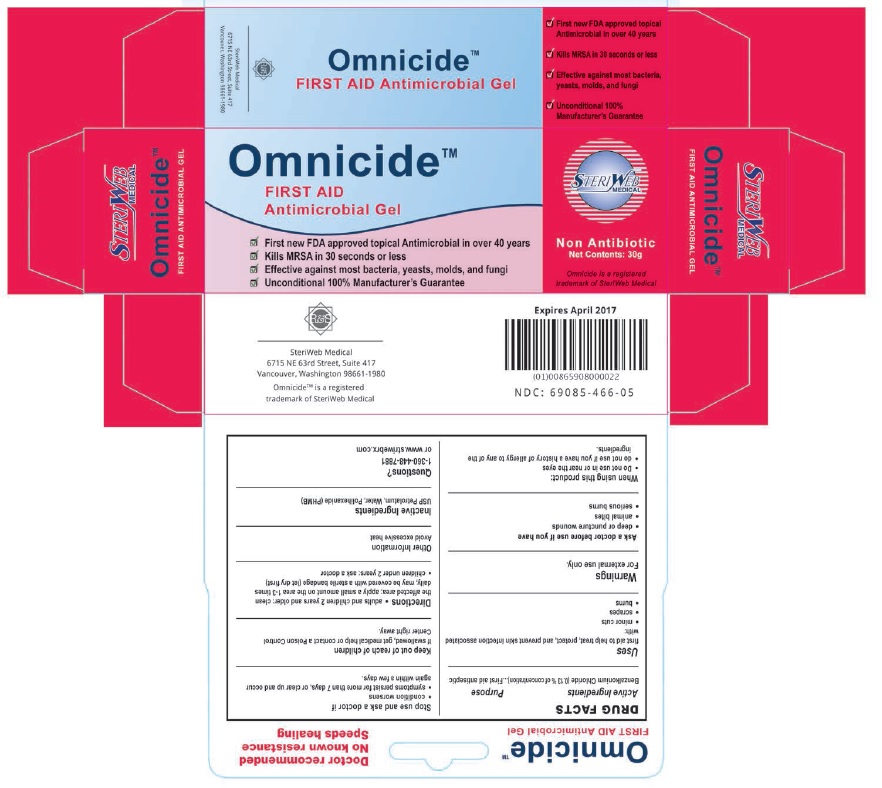Pill image for Steriweb Rx (as Pld) - Omnicide Antimicrobial Gel (69085-466-05)