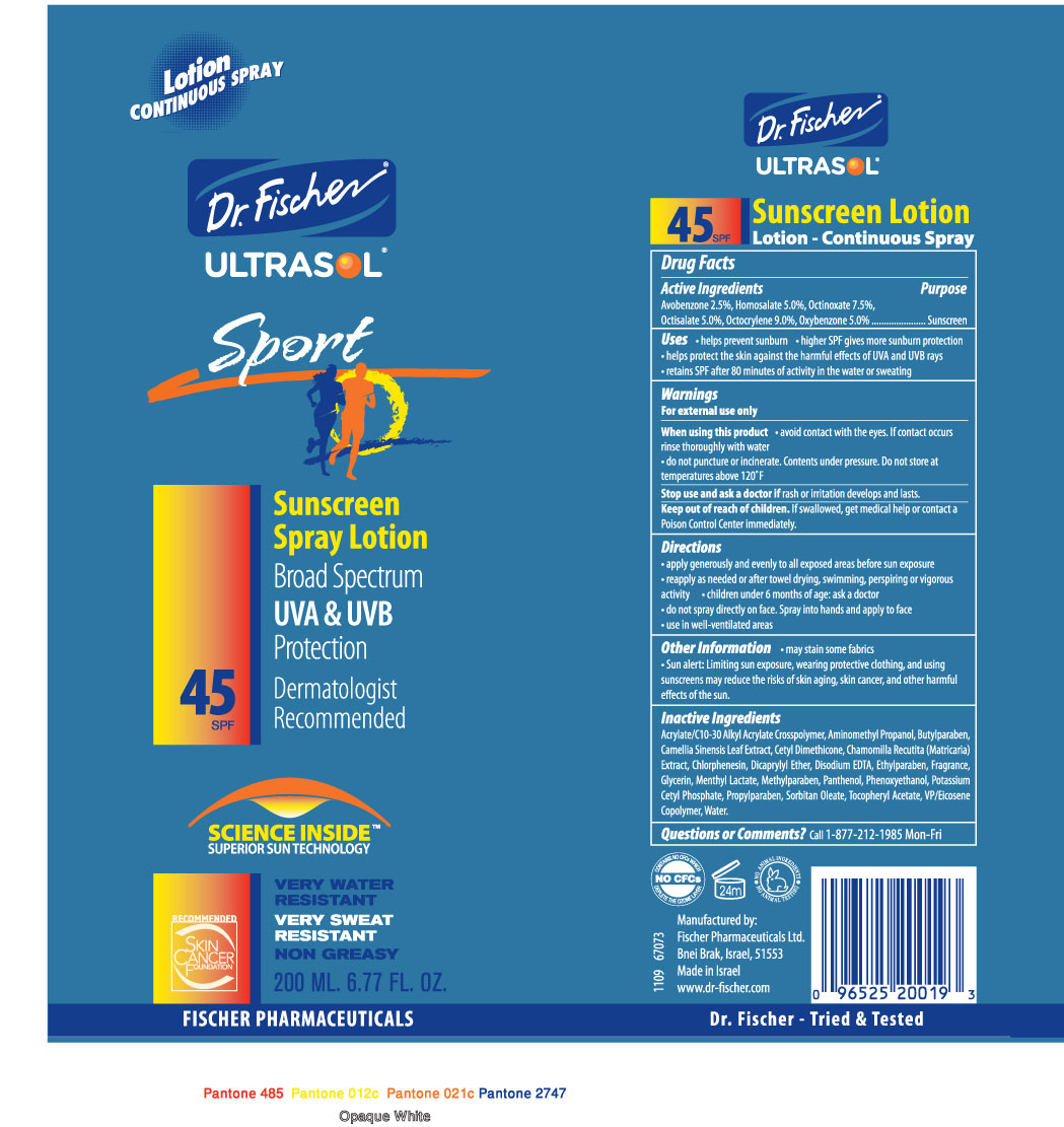 Pill image for Dr. Fischer Ultrasol Sport Sunscreen Spray Lotion Spf45