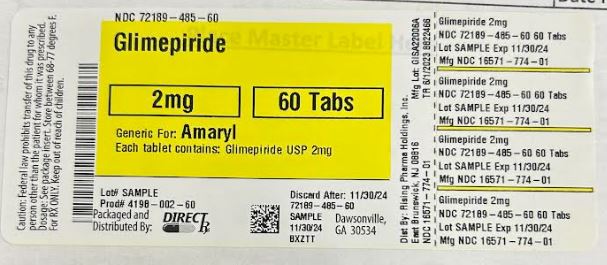 Pill image for Glimepiride