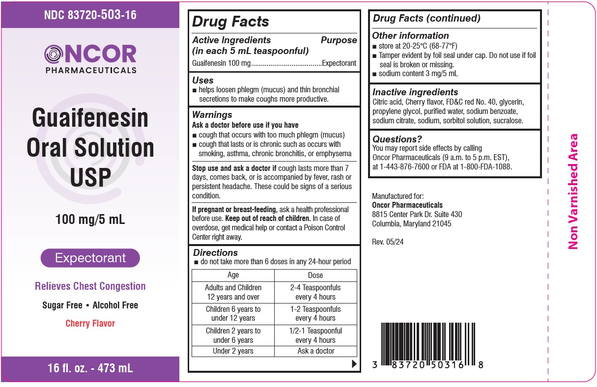 Pill image for Guaifenesin Oral Solution Usp
