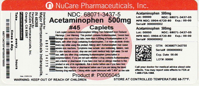 Pill image for Major Pharmaceuticals Acetaminophen Drug Facts