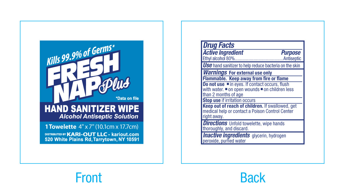 Pill image for Fresh Nap Plus Hand Sanitizer Wipe
