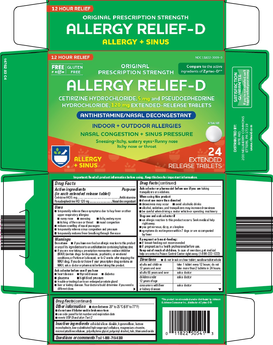 Pill image for Rite Aid Corporation Allergy Relief-d Drug Facts