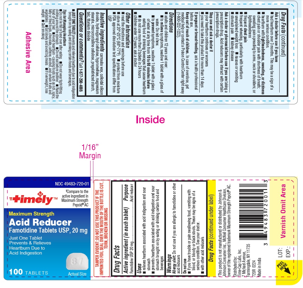 Pill image for Famotidine Tablets Usp, 20mg