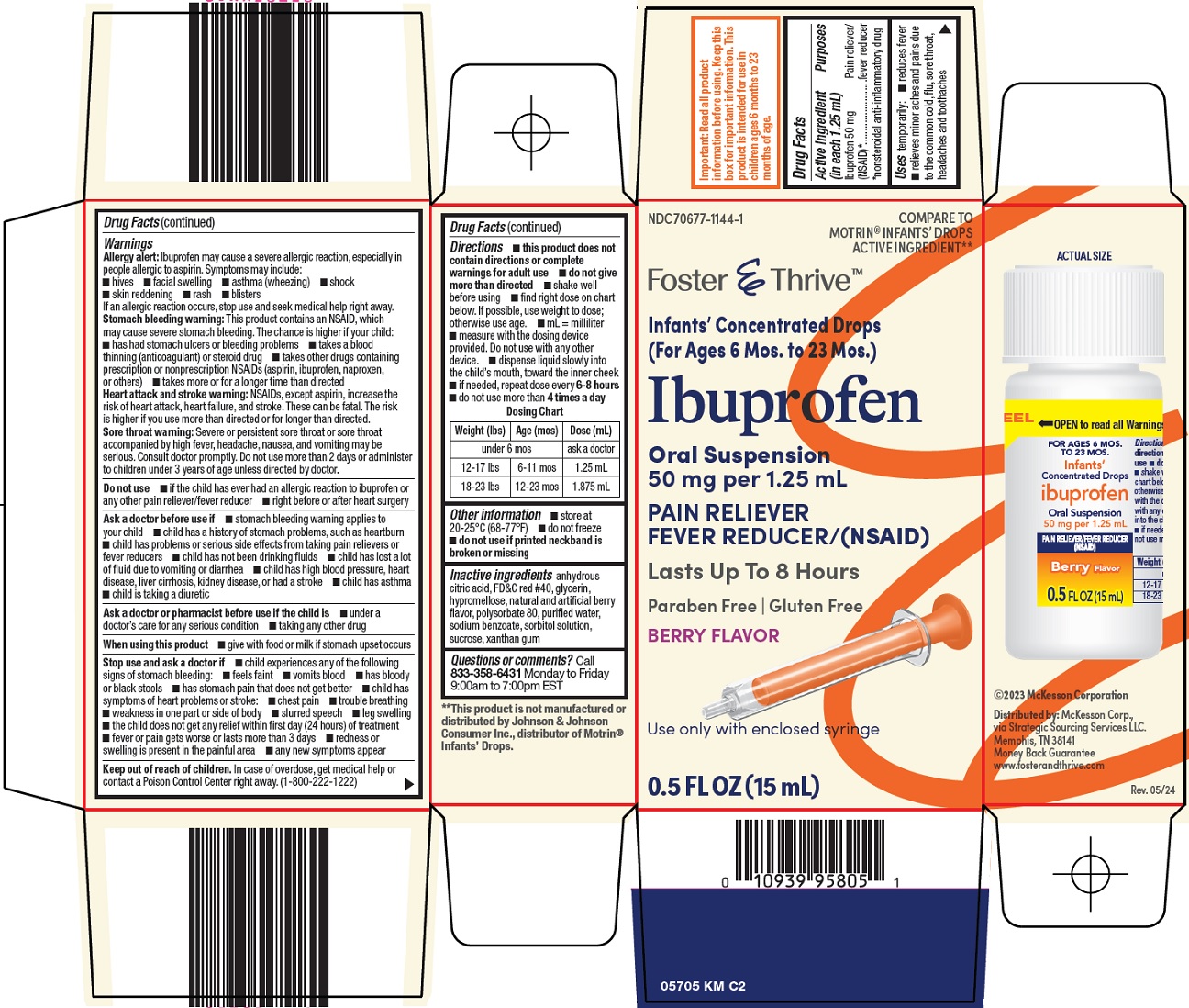 Pill image for Mckesson Ibuprofen Drug Facts