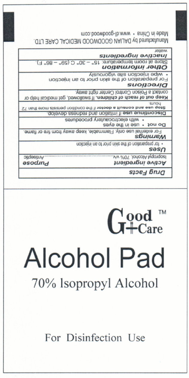 Pill image for Good Care Alcohol Pad 70% Isopropyl Alcohol