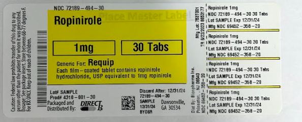 Pill image for Ropinirole