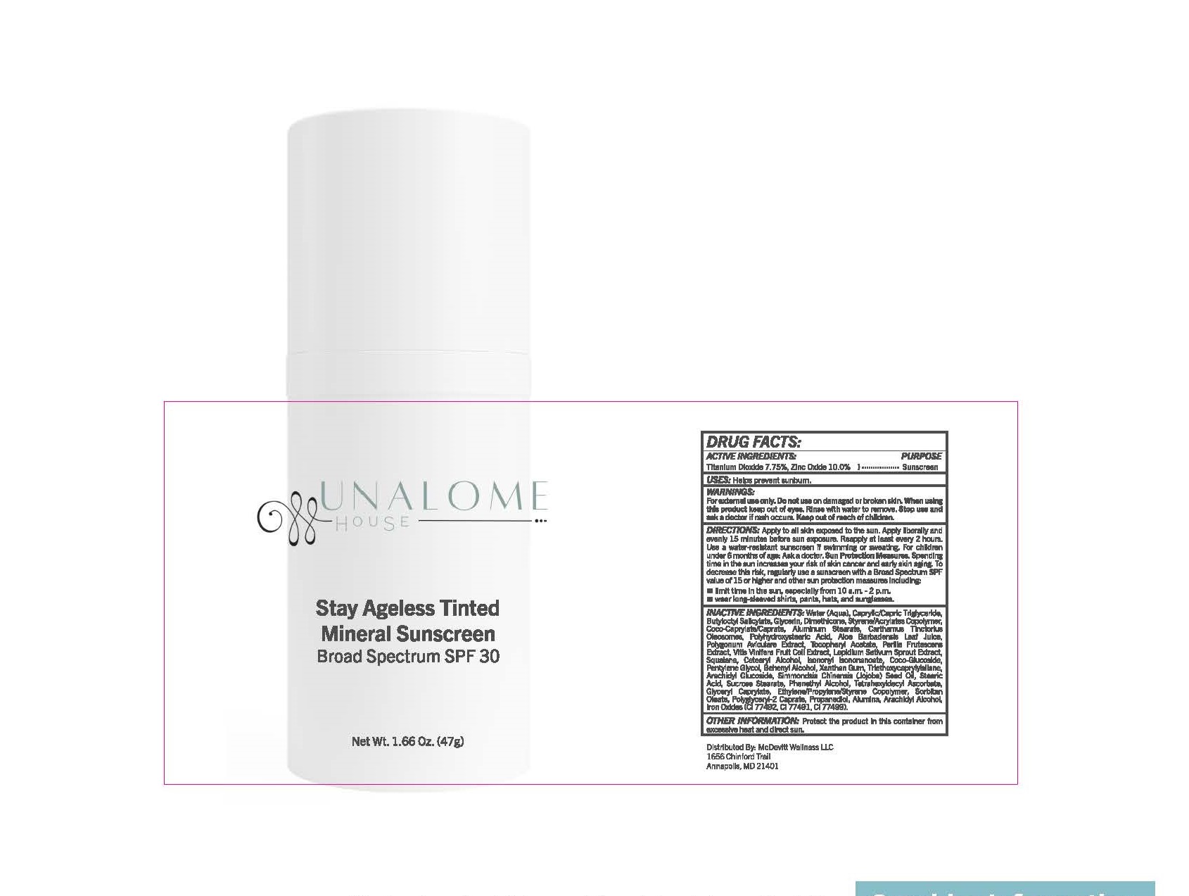 Pill image for Stay Ageless Tinted Mineral Sunscreen Broad Spectrum Spf 30