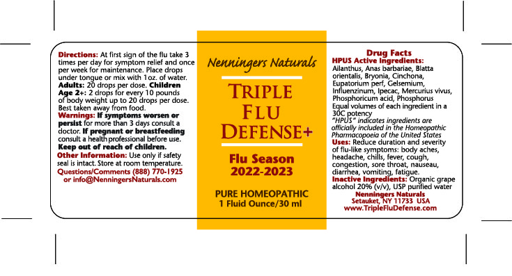 Pill image for Triple Flu Defense- 30ml New Updated June 2023