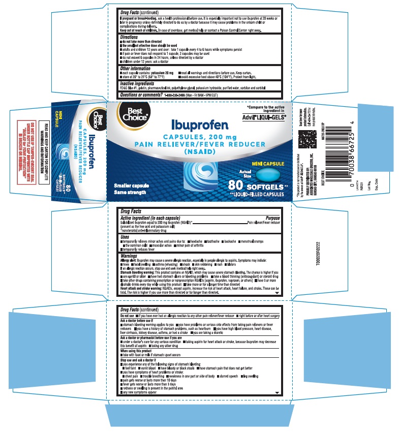 Pill image for Ibuprofen Capsules, 200 Mg